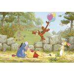 Komar Fotomural Disney By 8-460 Winnie Pooh Ballooning Cinza/verde/beige 368x254 (cm)