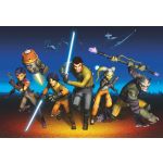 Komar Fotomural Star Wars By 8-486 Star Wars Rebels Run Azul/amarelo/cinza/laranja/beige 368x254 (cm)