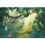 Komar Fotomural Disney By 8-475 Lion King Jungle Azul/castanho/amarelo/verde/beige 368x254 (cm)