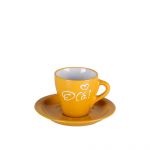 Ding Chavena Cafe com Prato Amarelo Pack 4 Unc