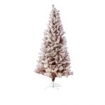 Ding Árvore Natal Rosa com Neve 185cm