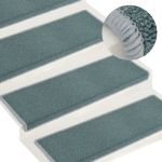 Tapete Tapete/carpete para Degraus 15 Peças 65x25 cm Azul - 326194