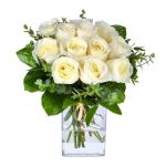 Homeflora Buquê de Rosas Brancas
