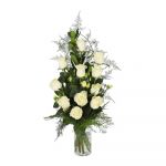 Homeflora Ramo de Rosas Brancas para Funeral