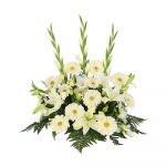 Homeflora Centro de Flores Brancas para Funeral