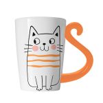 I-total Caneca de Cerâmica Cat Laranja Xl2392