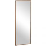 HomCom Espelho de Parede Espelho de Corpo Inteiro Estilo Moderno Decoração para Sala de Estar Dormitório Entrada 45x125 cm Madeira
