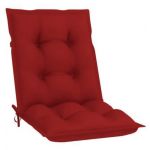 Almofadões para Cadeiras de Jardim 4pcs Vermelho Tinto 100x50x7cm - 314306