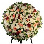 Coroa Fúnebre Rosas de Fátima 140 cm