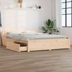 Estrutura de Cama com Gavetas 135x190 cm Casal - 3103544