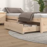 Gavetas de Cama 2 Peças Madeira de Pinho Maciça - 814974