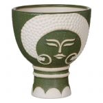 BigBuy Vaso Cerâmica Verde 19 x 19 x 22 cm