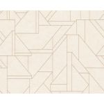 Living Walls Papel de Parede Metropolitan Stories 391181 Metálico/beige 53x1005cm Geométricos