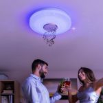 InnovaGoods Candeeiro LED de Teto com Altifalante Lumavox
