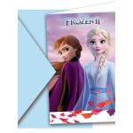 Decorata Party Cartões e Envelopes de Convite para Festa / Invitations Party (6UN) Disney Frozen II