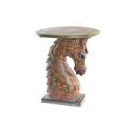 Dkd Home Decor Mesa de Apoio 39 X 39 X 47 cm Vermelho Multicolor Madeira de - S3040554