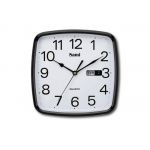 Sami Relógio de Parede Quadrado 25,4cm Preto/branco Mostrador C/calendário - RSP-11609