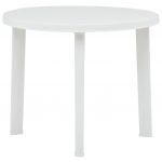 Mesa de Jardim 89 cm Plástico Branco - 48805