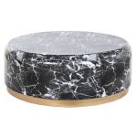 Dkd Home Decor Mesa de Centro 120 X 120 X 40 cm Alumínio - S3044212