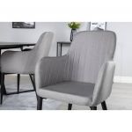 Venture Home Cadeiras de Jantar 2 Peças Comfort Poliéster Preto/cinzento - 444737