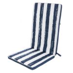 BigBuy Almofada para cadeiras 123 x 48 x 4 cm Azul