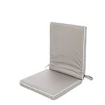 BigBuy Almofada para cadeiras 90 x 40 x 4 cm Cinzento