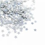 Omnific Confetis em Forma de Estrela Metalizados Prateados 15g