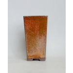 Luso Bonsai Vaso quadrado Cascata 13,5x13,5x18 cm Castanho Oxido - 81230