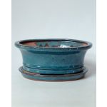 Luso Bonsai Vaso Oval + Prato 30,5*25*9 cm Verde - 84974