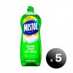 Mistol Pack de 5 Unidades.mistol Ultra Plus Lava-louças manual 650 ml. LoteSGS283