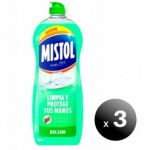 Mistol Pack de 3 Unidades.mistol Aloe Vera Balsam Lava-louças manual 650 ml. LoteSGS288