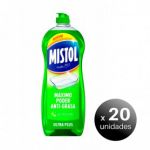 Mistol Pack de 20 Unidades.mistol Ultra Plus Lava-louças manual 650 ml. LoteSGSa18