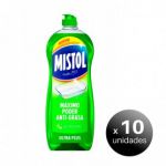 Mistol Pack de 10 Unidades.mistol Ultra Plus Lava-louças manual 650 ml. LoteSGSa17