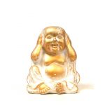 Luso Bonsai Buddha Cerâmico Pequeno "no Hear - 02466