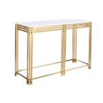 Dkd Home Decor Consola Branco Dourado Metal Mármore 120 X 40 X 81,5 cm - S3044116