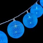Krist+ Grinalda de Esferas LED Ø 6 cm Azul (2 m) - S3612574