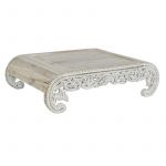 DKD Home Decor Mesa de Apoio Branco Madeira de Mangueira 89 x 63,5 x 25,4 cm - S3040392