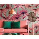 Living Walls Fotomural Metropolitan Stories 391833 Verde/rosa/beige 159x280cm Floral