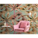 Living Walls Fotomural Metropolitan Stories 391832 Verde/rosa/beige 159x280cm Floral