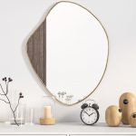 Espelho de Parede 60x50 cm Dourado - 348251
