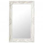 Espelho de Parede Estilo Barroco 50x80 cm Branco - 320320