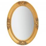 Espelho de Parede Estilo Barroco 50x70 cm Dourado - 320353