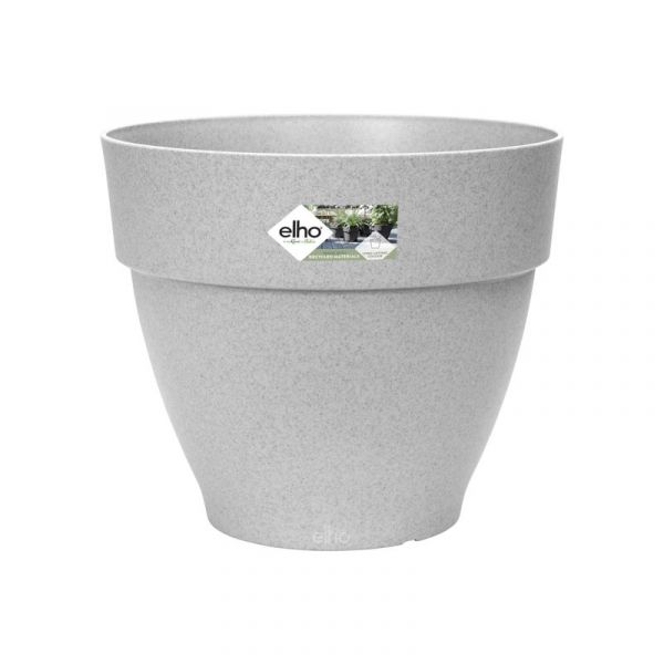 Elho Vaso Plástico 25 cm Cinzento Vibia 84341231 Kuantokusta