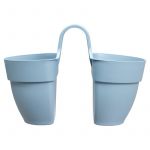 Elho Vaso de Plástico 21 cm Azul Vintage Vibia - 89156487