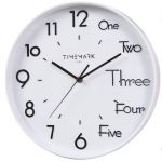 Timemark Relógio de Parede CL123B Branco - CL123B