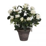 Mica Decorations Planta Artificial Branco 25x33 cm Mini Rosal