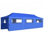 Tenda Pop-Up Dobrável de 3x9m Azul