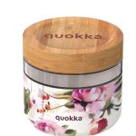 Quokka Recipiente de Vidro para Comida 820 ml C/tampa (flores Escuras) - 40131Q