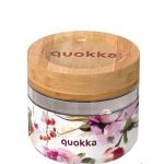 Quokka Recipiente de Vidro para Comida 500 ml C/tampa (flores Escuras) - 40121