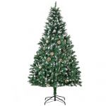 HomCom Árvore de Natal Artificial Ø90x180cm - 830-356